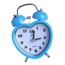 Premium Twin Bell Alarm Clock - AA Battery Power - Bedside Loud Clocks Blue