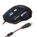5500DPI USB Wired Gaming Mouse 7Buttons Opitical Ergonomics Laptop PC Mice