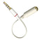 15.5cm OMTP to CTIA Male to Female 3.5mm Earphone Cable Adapter White