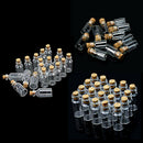 20 x Home Wedding Party Decor 5ml Clear Cork Tiny Glass Bottles Empty Vi WOZ