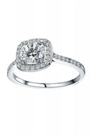 Elegant Round Square Diamond Wedding Ring Fashion Jewelry For Women(5 yard)