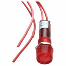 Neon Indicator Pilot Signal Lamp Red Light AC 250V w2 Wires G4X9