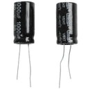 Radial electrolytic capacitor 50 V 1000 u F 105 C 25 x 13 mm - Black (2 pac X1O9