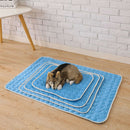 Summer Pet Cooling Ice Mat Cat Dog Sleeping Blanket Cushion (Sky Blue L) A