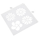 Plastic Flower Print Coffee Cake Stencils Mould Fondant Template Spray Mold