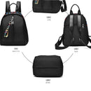 Women Backpack Outdoor Travel Casual Schoolbag Zipper Girls Casual Knapsack