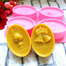 Christmas Deer Bell Soap Mold Cake Mold Silicone Mould For Candy Chocolate Mold