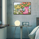 Full Round Drill 5D DIY Diamond Painting Flower Embroidery Art Kit (LG153) A
