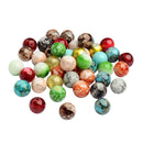 100 Pieces Drilled Mixed Colors Glass Beads Loose Bead DIY Jewelry Beads