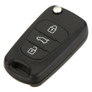 Replacement 3 Button Keyless Entry Remote Control Folding Flip Car Key Fob