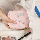 Fashion Portable Purse Travel Wash Bag Toiletry Sweet Floral Cosmetic Bag O