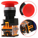 22mm emergency stop switch button big mushroom head red LAY50-22D-3C