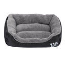 Pet Sofa Dog Bed Doghouse Warm Sleeping Cushion for Pet Supplies (Black L)
