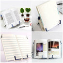 Portable Reading Stand Books Recipe Shelf Folding Cookbook Holder Organizer