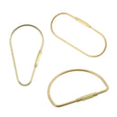 3PCS Portable Solid Brass Screw Lock Clip Key Chain  Exquisite Car Keychain