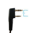 Walkie Talkie K type 2 Pin Speaker Mic Microphone Headset Earpiece Male to  Q2K4