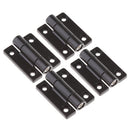 4pcs Boat RV Cabin Hatch Cabinet Torque Hinges 4 Countersunk Holes Black