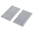 2 Pack 100*55*6mm Cooling Fin, Aluminum Heat Sink Radiator for CPU RAM IC LED