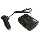 1*2 Way Car Cigarette Lighter Socket Splitter 12V Dual USB Charger Power-Adapter