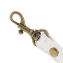 Adjustable PU Leather Handbag Shoulder Bag Strap Replacement White 12mm Wide