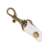 Adjustable PU Leather Handbag Shoulder Bag Strap Replacement White 12mm Wide