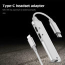 Type C Converter 3.5mm USB C Audio Earphone Jack PD Charging 3 in 1 Adapter