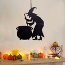 Halloween Non-woven Door Hanging Witch Ornaments Festival Party Decoration