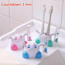 Cute Kids Hourglass Toothbrush Holder Timer Three Minutes Smile Sand Timers