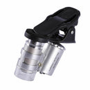 1* New 60X Mini Clip LED Microscope Magnifier Loupe UV Currency Detector jkl
