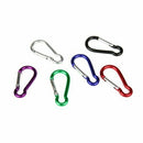 120 Pcs 2inch/5cm Carabiner Aluminum Locking Clip Camping Hook Keychain Hik