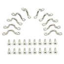 10pcs Stainless Steel Kayak Canoe Boat Pull Handle Buckles with Screws Sailboat