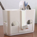 Multifunction Tableware Wall Mounted Dish Rack Drain Chopsticks Storage XSD QGK
