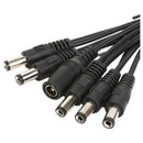 5 Way Pedal Guitar Effects 9V Power Supply Adapter Cable Splitter Black