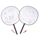 1Pc Kids DIY drawing toys craft hand fan children creative painting toys neME