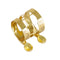 Brass Sax Saxophone Mouthpiece Cap Cover with Ligature Clamp for Tenor