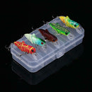 5pcs/pack Bionic Plastic Fishing Lure Insect Locust Lure Hard Bait Hook