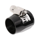2X Black Fuel Oil Water Pipe AN6 Hose End Finisher Clip Clamp OD 19mm & 12mm