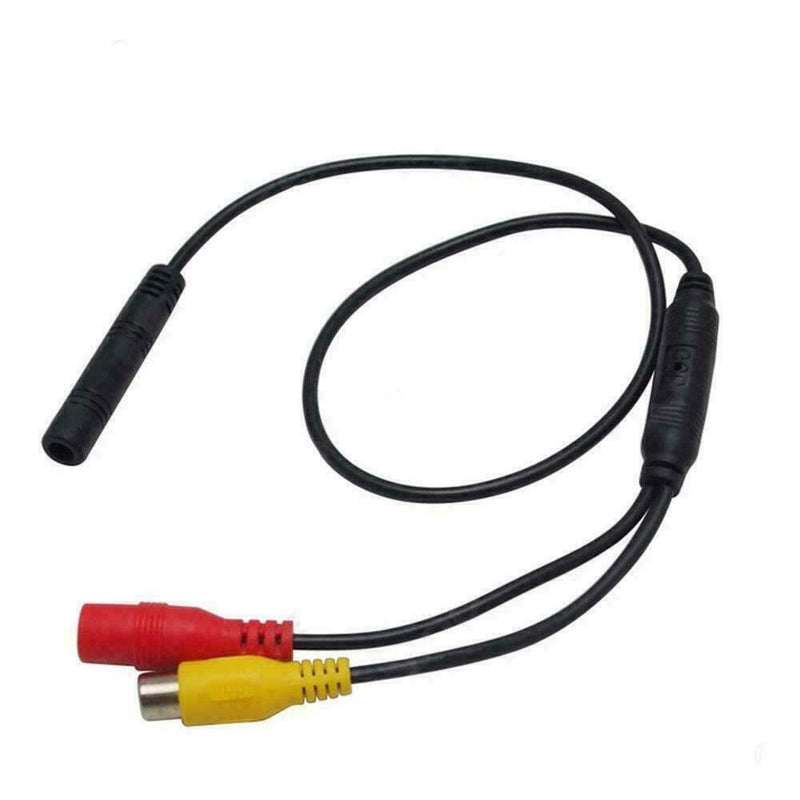 23 in Car Backup Reverse Camera 4 Pin Male To RCA Female Power Adapter Q0I6