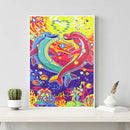 5D DIY Special Shaped Diamond Painting Dolphin Embroidery Mosaic Craft Kit