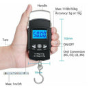 50kg LCD Digital Sacel Portable Electronic Hook Scale Fishing Luggage Weigher