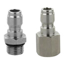 2Pieces Pressure Washer Quick Connector Easy Connect Fitting (Length: