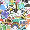 50Pcs Cute Cartoon Stickers Laptop Luggage Guitar Bicycle Skateboard DecaJBTEUS