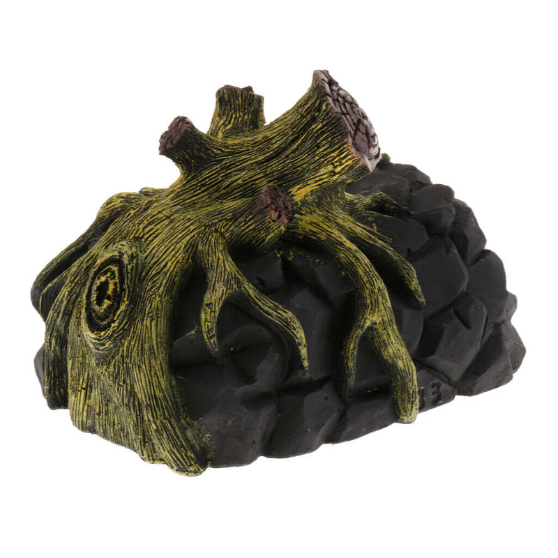 Wood Root Cave Shape Den Caves/ Hides Shelter Basking Platform Hideout House for