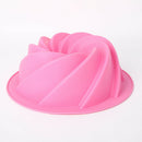 Silicone Swirl Cake Bakeware Mold Non stick Ring Pan Chocolate Baking Mould Tool