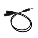 Audio Jack Y Cable 3,5mm Jack Plug Stereo at 2 x 3.5 mm Stereo Jack Socket  Z9Y7