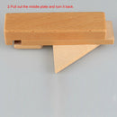 Wood Magic Mysterious Intelligence Brain Teaser Secret Opening Puzzle Box Deluxe