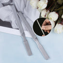 Stainless steel metal file nail art beauty dual sided pedicure manicure tool OZ