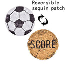 football reversible change color sequins sew on patches DIY appliqu M&E