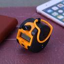 Tally Counter Clicker 5 Digit Number Handheld Manual Digital Counter Orange