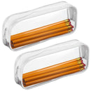 4 Pieces Clear PVC Zipper Pen Pencil Case, Big Capacity Pencil Bag Makeup P B6T1